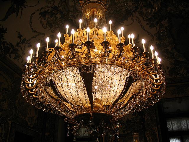 gi-monster royal palace chandelier - 4' tall, 8' across