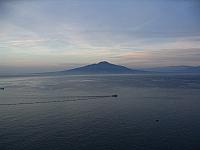 Mt Vesuvius over Pompei from Serrento